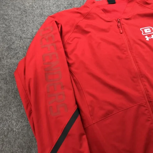Defenders Jacket Mens 4XL Red IFL Under Armour Full Zip Player Issued